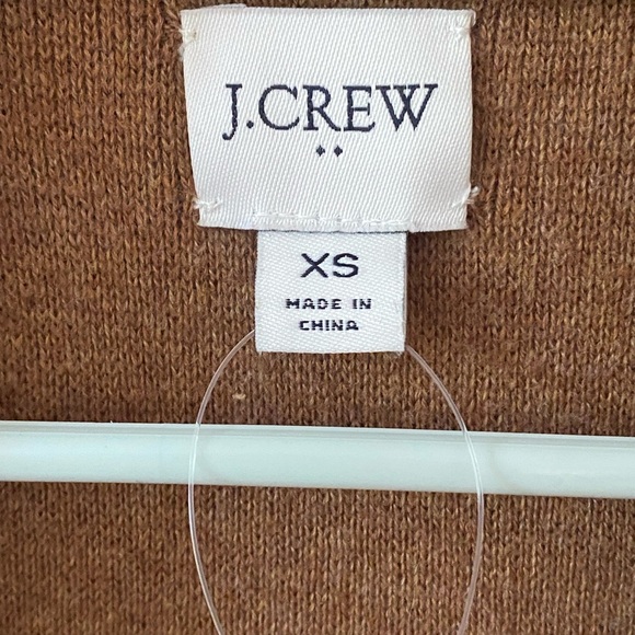 J Crew Cotton Tan Camel Sweater Jacket Blazer XS - Picture 4 of 5